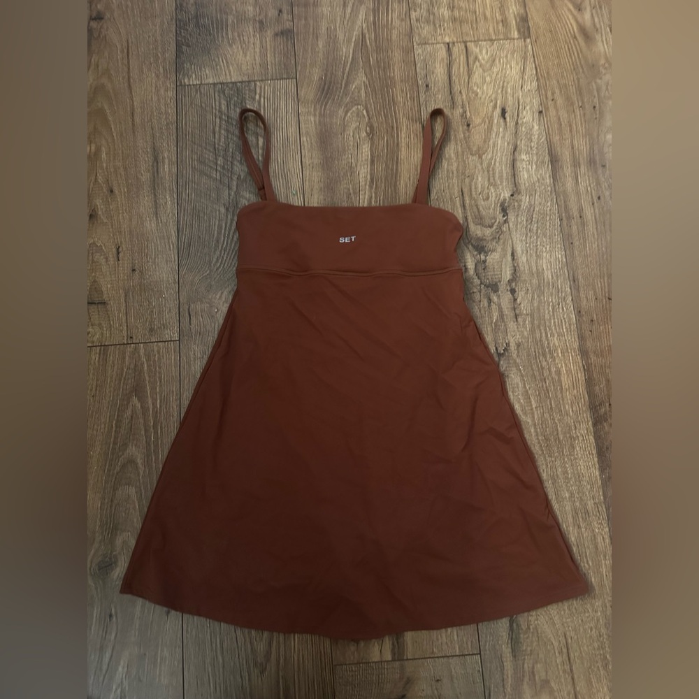SET Active Rust Brown Mini Dress